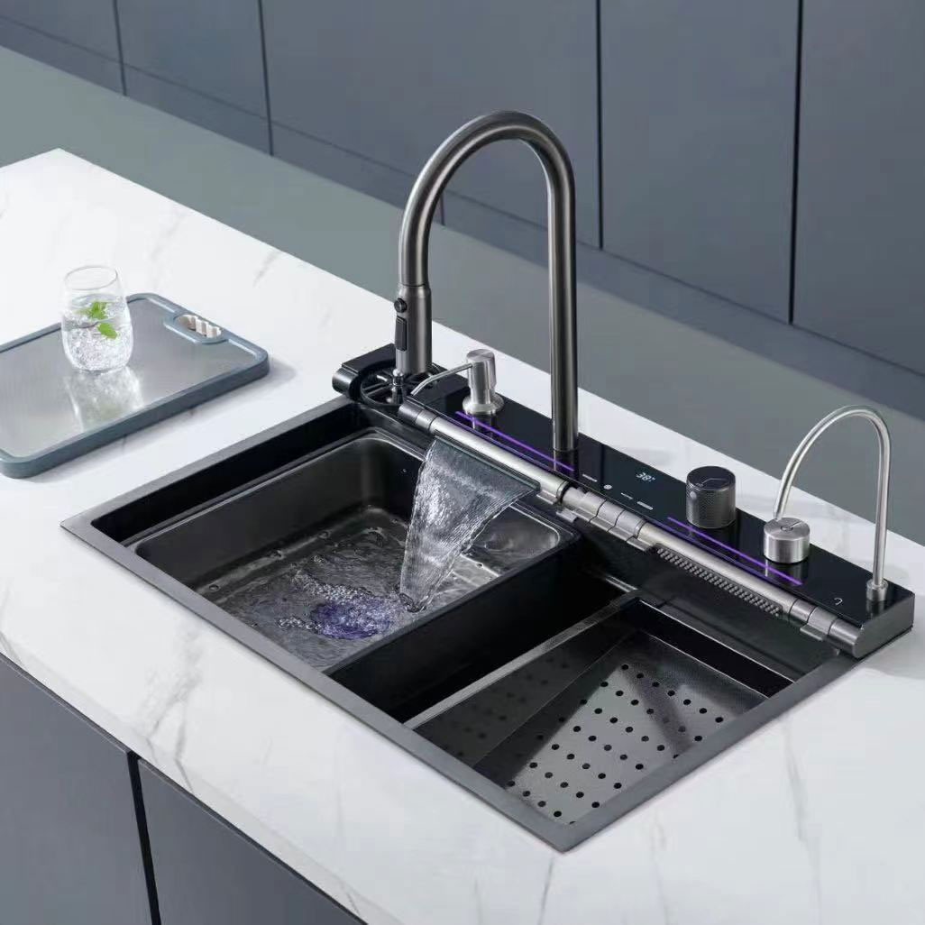 7-Button Rainfall Sink: Smarter, Cleaner, Quieter