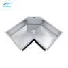 Silver Special-shape Sink Customized house-hold large-capacity stainless steel kitchen sink bar counter washbasin and corner basin