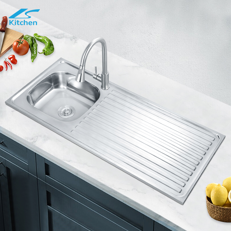 Big Size Customized Polishing Bathroom And Kitchen Single Bowl with Plate 
