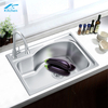  Pakistan Stainless Steel Single Bowl Modern Kitchen Sink Apartment Size Rectanglar Shape above Counter Installation without Faucet