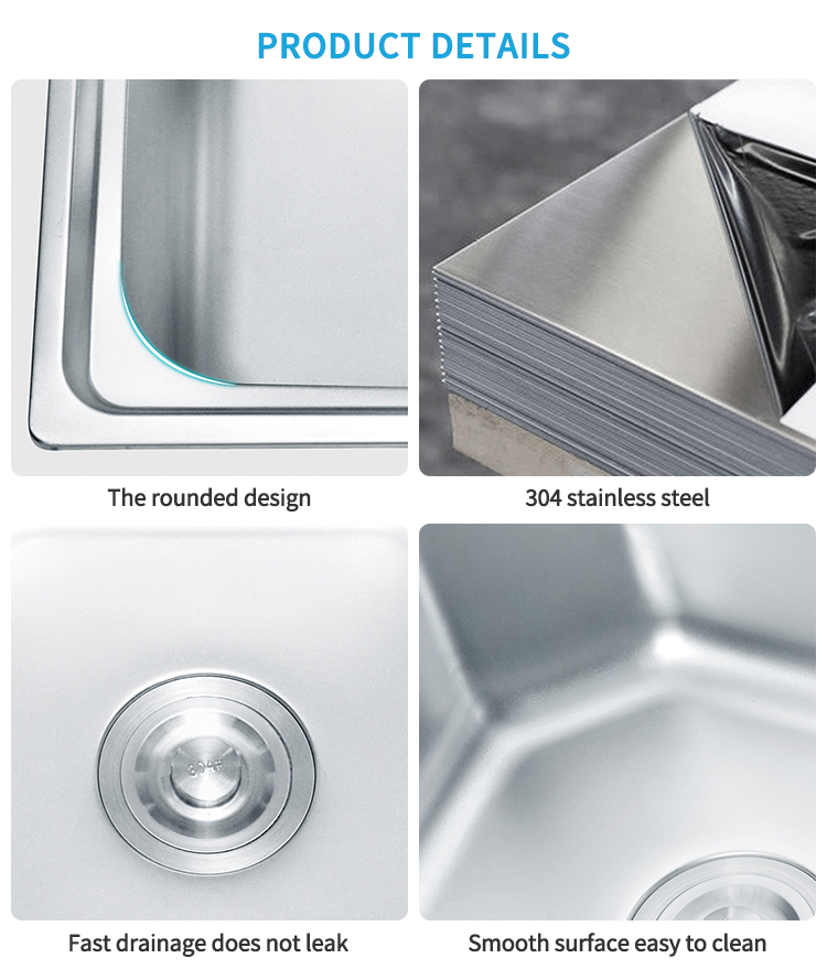  Stainless Steel 201 Material Integrated Pressing Sink Hot Sale Cheap Price Wholesale Price