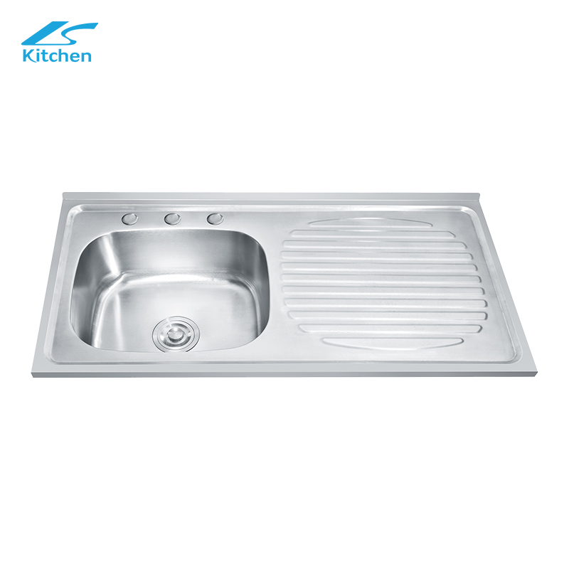 Out Door Washing And Cooking Basin Single Sink with Plate for Farmhouse Kitchen