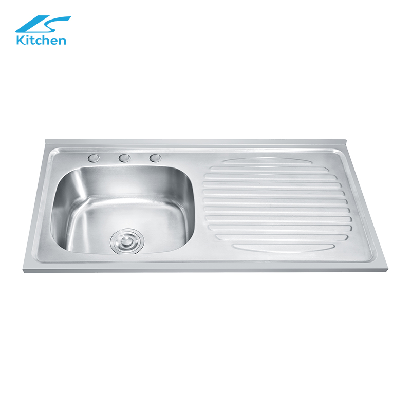 Out Door Washing And Cooking Basin Single Sink with Plate for Farmhouse Kitchen