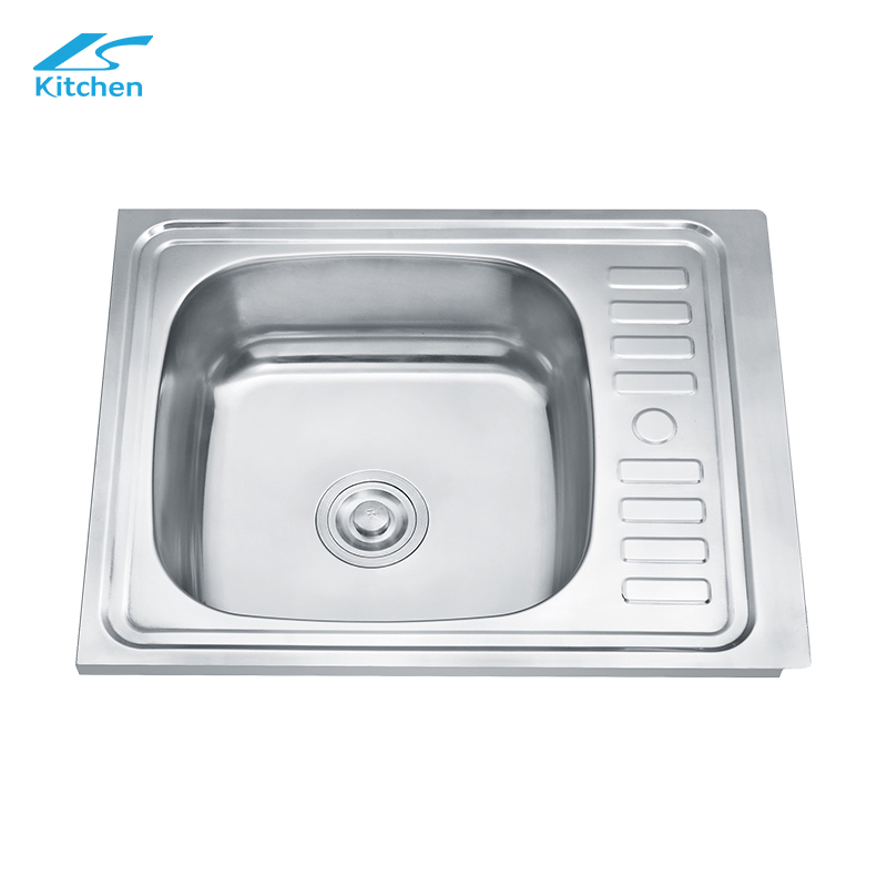 With Drainboard Single Bowl Kitchen Sink Mini Farmhouse Style 201/304 Stainless Steel Material