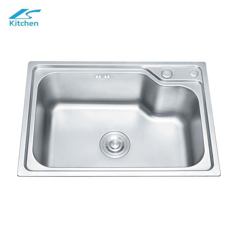 Big Size Cooking Basin Brushed Single Bowl Stainless Steel Small Kitchen Sink