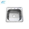 Best Selling Single Bowl Kitchen Sink Silver Stainless Steel Top Mount Sinks Kitchen Low Price Sink