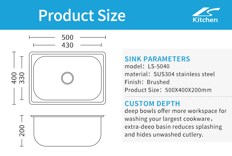 Single Basin Undermount Stainless Steel Kitchen Sink - Rectangular Rounded Corner Stretch Bar Sink, Durable & Stylish for Home Use