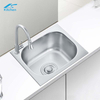 Affordable Stainless Steel Single Bowl Pressed Kitchen Sink with Faucet Hole – Rust-Resistant, Machine-Made, Universal Fit – Top-Rated Deep Basin
