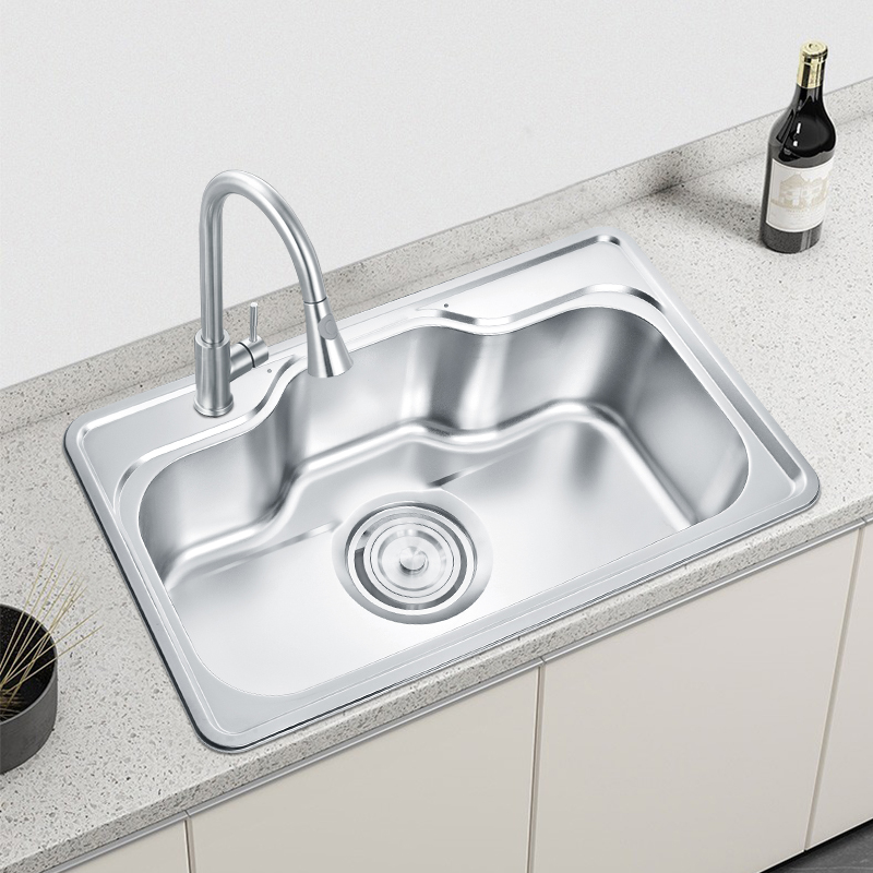Professional Kitchen Sink Manufacturer Polished Kitchen Sink 1-Hole House Kitchen Sink without Faucet