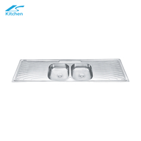 Commercial Sink with Working Double Basin Sink for Farmhouse Kitchen