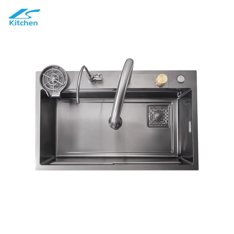 China Factory Wholesale Rainfall SIink Sus 304 Stainless Steel Faucet Modern Smart Sink