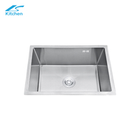 Best Sale Silver Single Large Bowl Durable Stainless Steel Handmade Kitchen Under Mount Sink Kitchen Sinks Wholesale