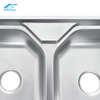 Polishing Commercial Kitchen Double Basin Sink with Drainboard for One - Stop Kitchen Project