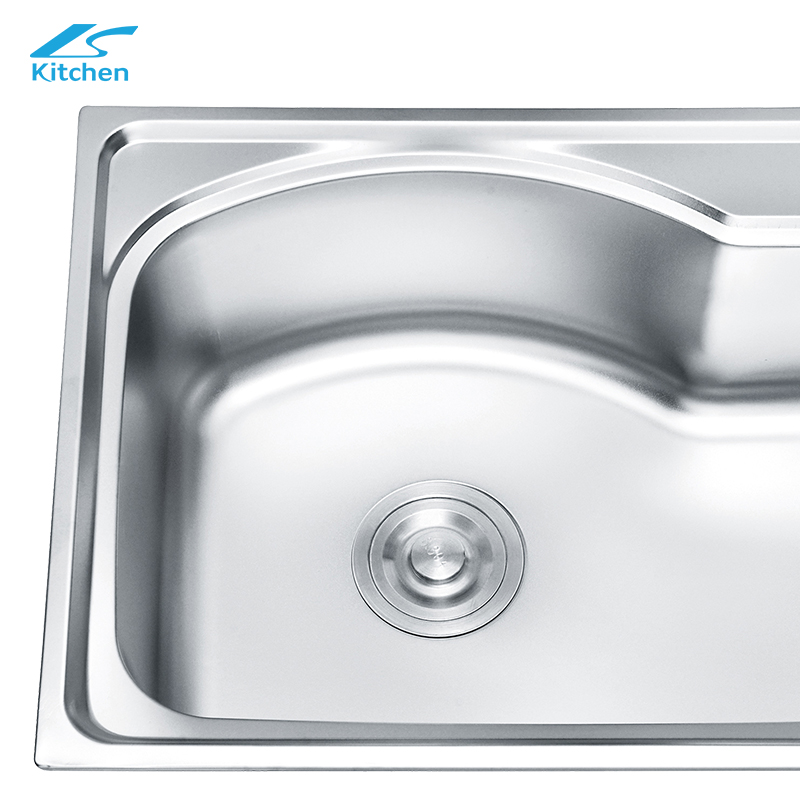  Pakistan Stainless Steel Single Bowl Modern Kitchen Sink Apartment Size Rectanglar Shape above Counter Installation without Faucet