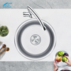 Modern Undermount SS304 Round Stainless Steel Pressing Sink – Perfect for Contemporary Kitchens with Sleek Design and Durable Feature