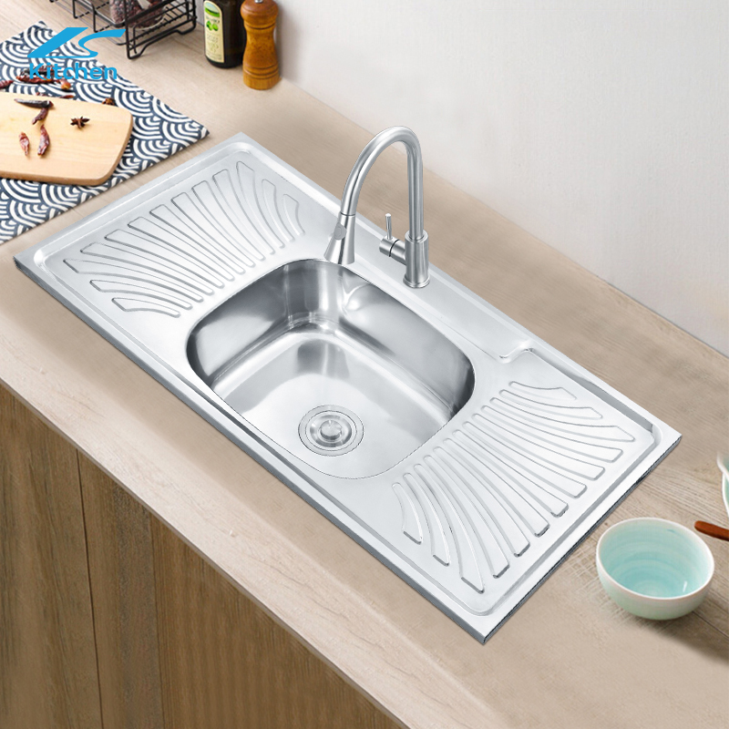 Durable SUS304 Stainless Steel Double Drainboard Sink – Outdoor & Farmhouse Use | Top Kitchen Sink