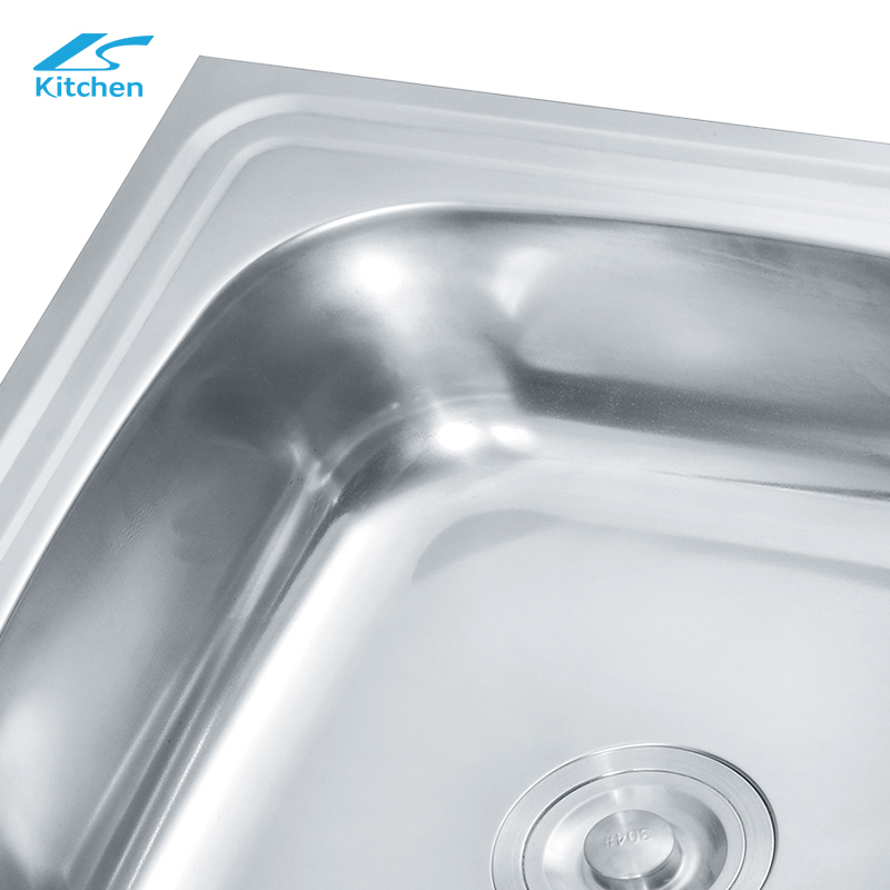 With Drainboard Single Bowl Kitchen Sink Mini Farmhouse Style 201/304 Stainless Steel Material