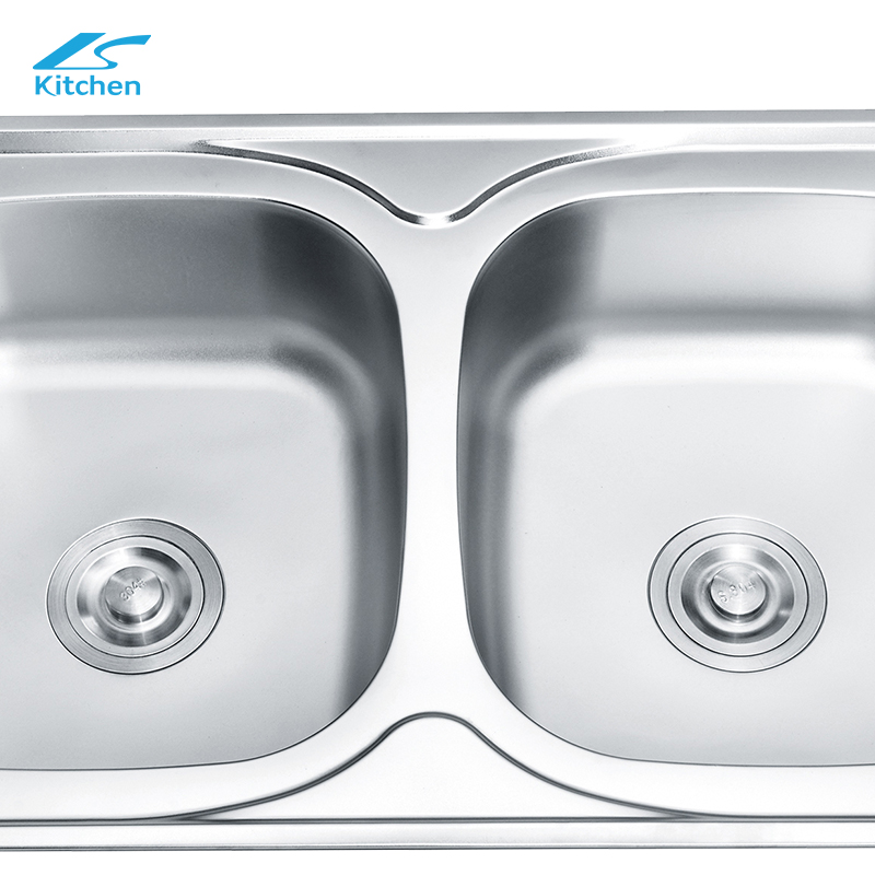 Double Basin Stretch Kitchen Sink Washing And Cooking Traditional House Sink