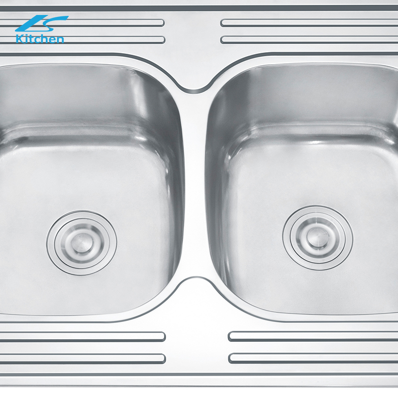 Double Bowl Stainless Steel Sink Food Grade Family Home Sink