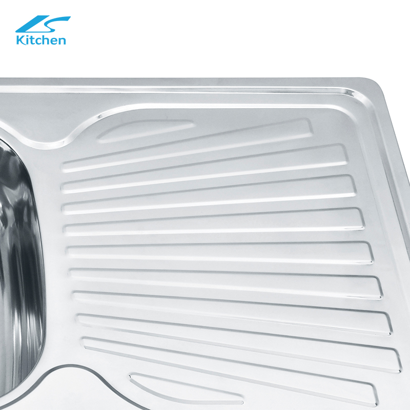 OEM Customized washing double basin with drainboard Modern Square Apartment Graphic Design
