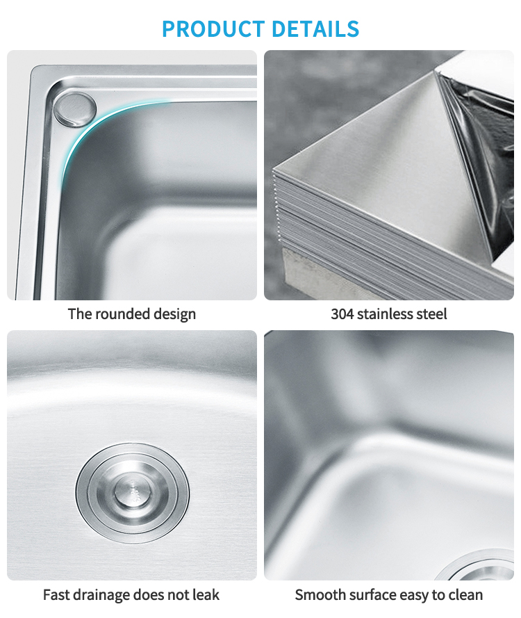 Single Basin Undermount Stainless Steel Kitchen Sink - Rectangular Rounded Corner Stretch Bar Sink, Durable & Stylish for Home Use