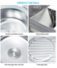 Farmhouse Kitchen Used Stainless Steel Sink Brushed Sink USA Type Customize Sink