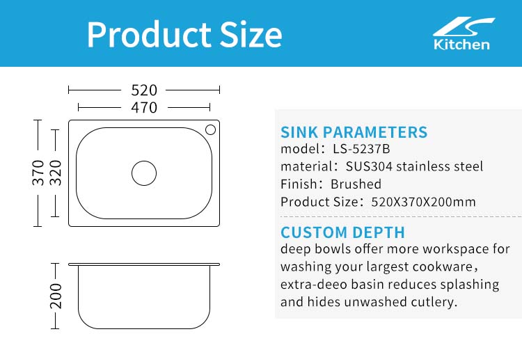 Affordable Stainless Steel Single Bowl Pressed Kitchen Sink with Faucet Hole – Rust-Resistant, Machine-Made, Universal Fit – Top-Rated Deep Basin