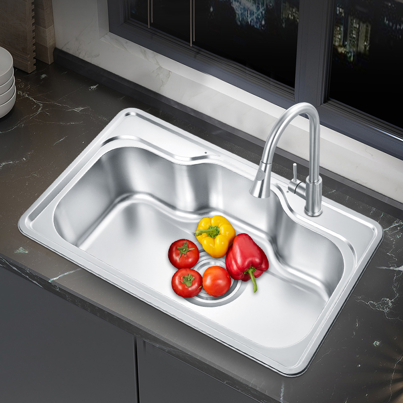 Professional Kitchen Sink Manufacturer Polished Kitchen Sink 1-Hole House Kitchen Sink without Faucet