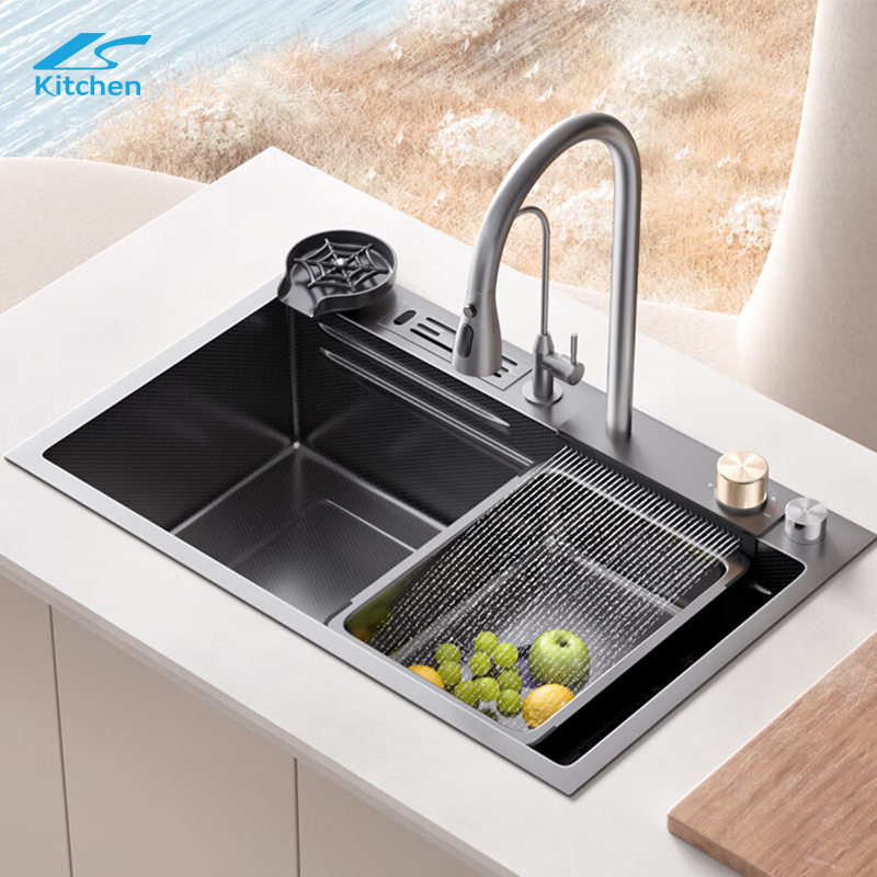 2025 Tiktok New Trends Multi-function Waterfall Kitchen Sink for Home Kitchen