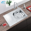 8060 undermount single bowl with drainboard kichen stainless steel single bowl kitchen sink