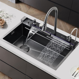 8045 bowl undermount stainless steel apron farmhouse handmade smart waterfall multifunction kitchen sink