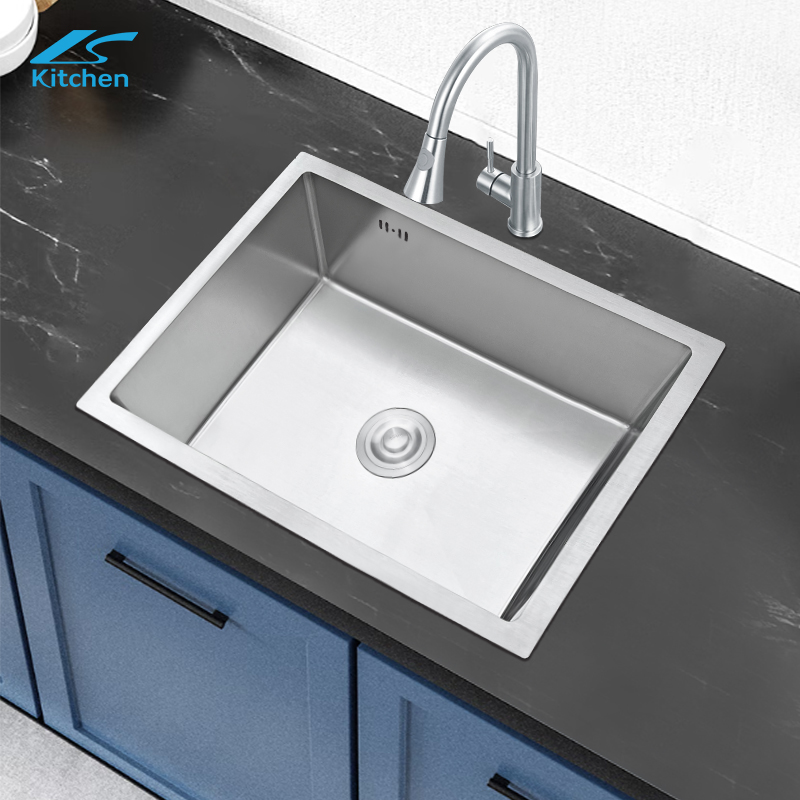 Best Sale Silver Single Large Bowl Durable Stainless Steel Handmade Kitchen Under Mount Sink Kitchen Sinks Wholesale