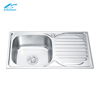 16.5 Inch Single Bowl Stainless Steel Kitchen Sink with Multi-Use Draining Shelf – Perfect for Farmhouse or Rural Kitchens – Apron Front Sink