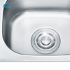 Modern Pressing Stainless Steel Kitchen Sink Single Bowl Topmount One-Hole Design Contemporary Farmhouse Style 