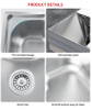 Hot-Selling SUS 304 Pressing Topmount Kitchen Sink – Luxurious Design for Modern Homes | Kitchen Sink, Undermount Sink, Stainless Steel Sink