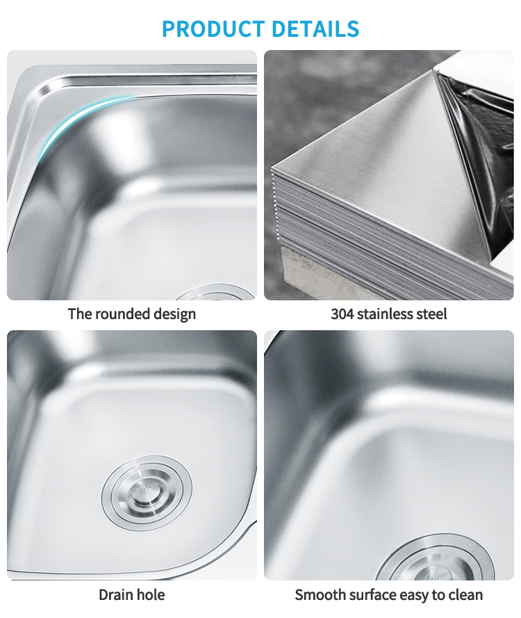 Kitchen Sinks Stainless Steel Customized Mold Modern Kitchen Double Bowl Sink