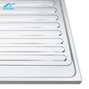 SUS304 and SUS201 durable stainless steel sink with drainboard outdoor untility sink
