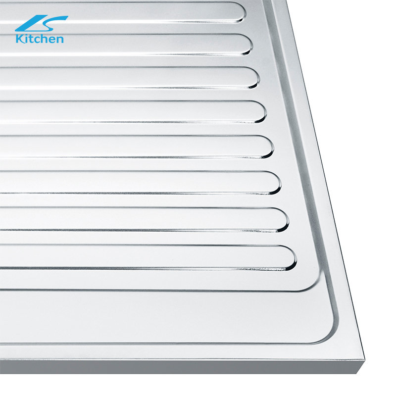 SUS304 and SUS201 durable stainless steel sink with drainboard outdoor untility sink