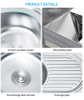 Direct Sale Factory Price Wholesale Double Bowl Stainless Steel Kitchen Sink With Drainboard