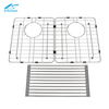 8050 Handmade Family Kitchen Gray Sink Stainless Steel Noise-proof Treatment, Modern and Simple Style Undermount Double Bowl Sink 