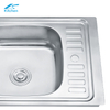 With Drainboard Single Bowl Kitchen Sink Mini Farmhouse Style 201/304 Stainless Steel Material