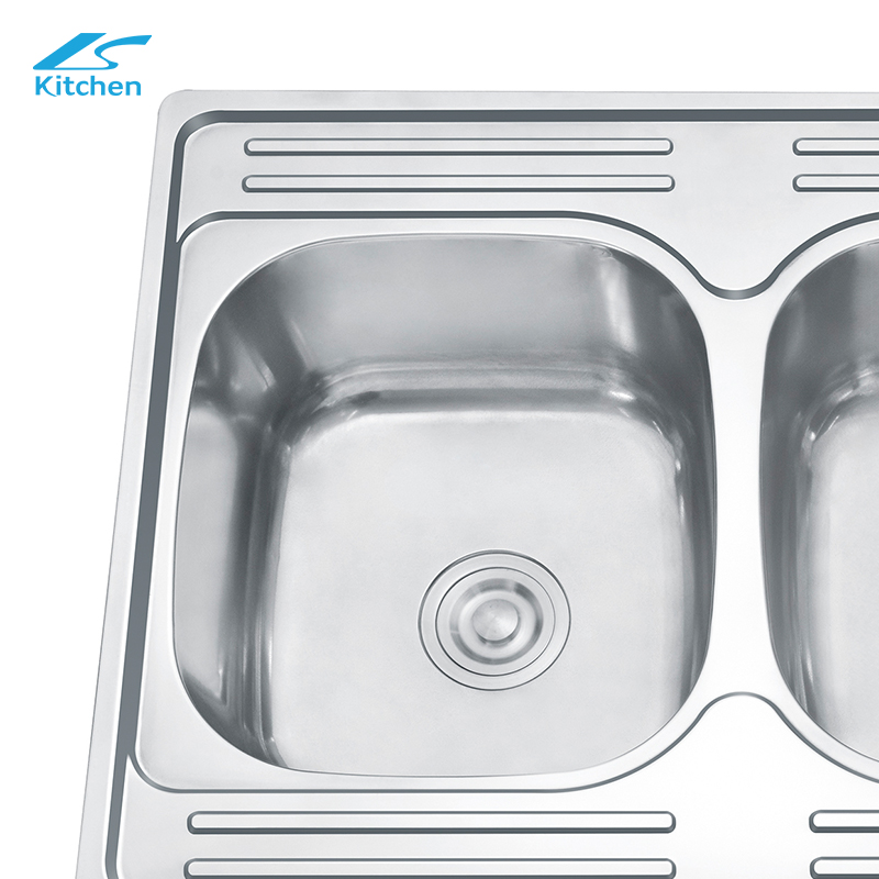 Double Bowl Stainless Steel Sink Food Grade Family Home Sink