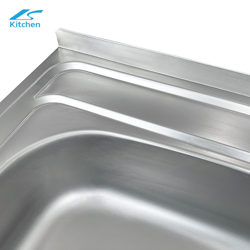 Fashion Design Basin with Plate Square Kitchen Sink Sus 304 Materials