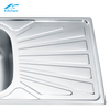  Family Double Bowl Sink With Drainboard Farmhouse Bathroom Stainless Steel Kitchen Washing Basins