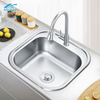Corner Sink 304 Stainless Steel Small Round Single Bowl Undermount Kitchen Sink - Silver Rounded Edge Stretch Bar Sink - Best Farmhouse Sink