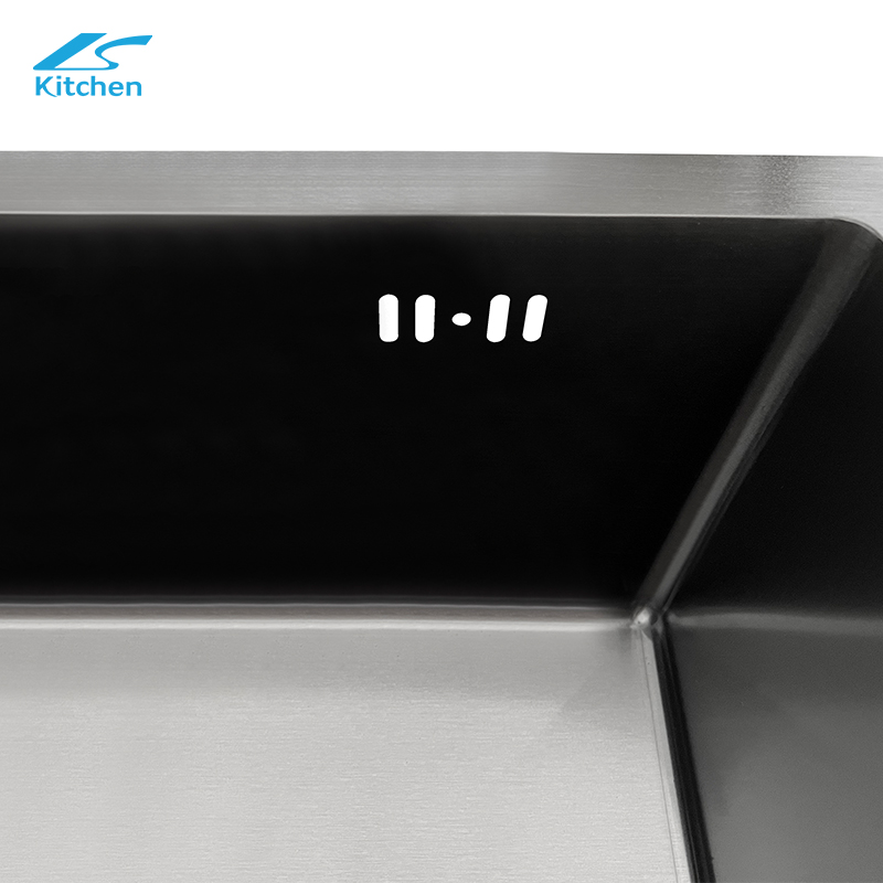 CE Certified Square-shape Handmade Modern Black Modern Kitchen Sink – Undermount Design