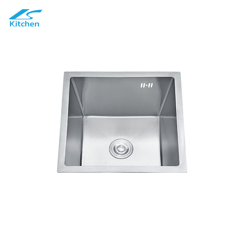 Top Silver CE Certified Square-shape Handmade Modern Modern Kitchen Sink – Undermount Design, Hot in Europe