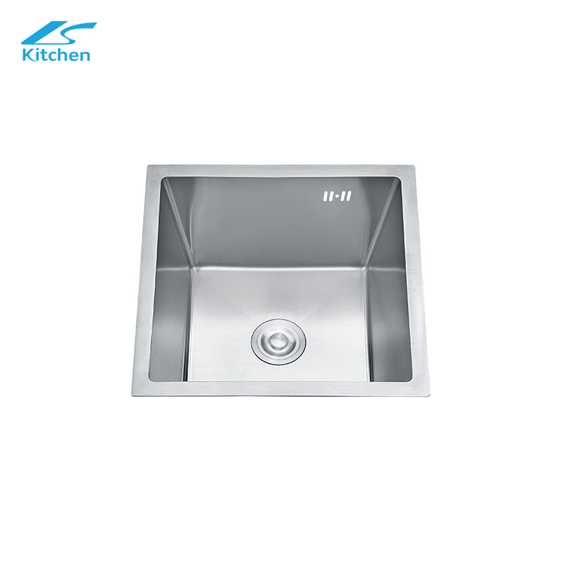 Top Silver CE Certified Square-shape Handmade Modern Modern Kitchen Sink – Undermount Design, Hot in Europe