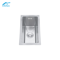 Top Silver CE Certified Handmade Modern Rectangular Mini Kitchen Sink – Undermount Design,Small Kitchen Sink, Modern Kitchen Sink