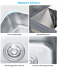 Affordable Stainless Steel Single Bowl Pressed Kitchen Sink with Faucet Hole – Rust-Resistant, Machine-Made, Universal Fit – Top-Rated Deep Basin